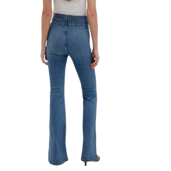 WE THE FREE High Rise Flare Stretch Denim Bohemian Festival Jeans 29 - Picture 9 of 10